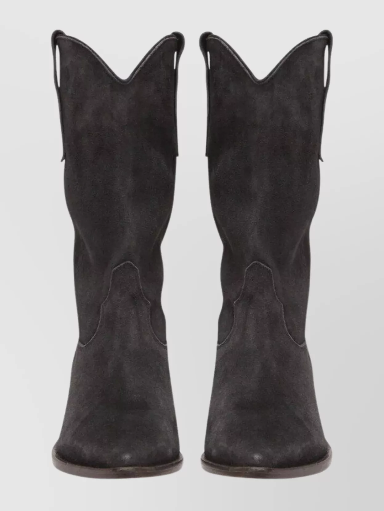 Isabel Marant Suede Cowboy Boots Cuban Heel