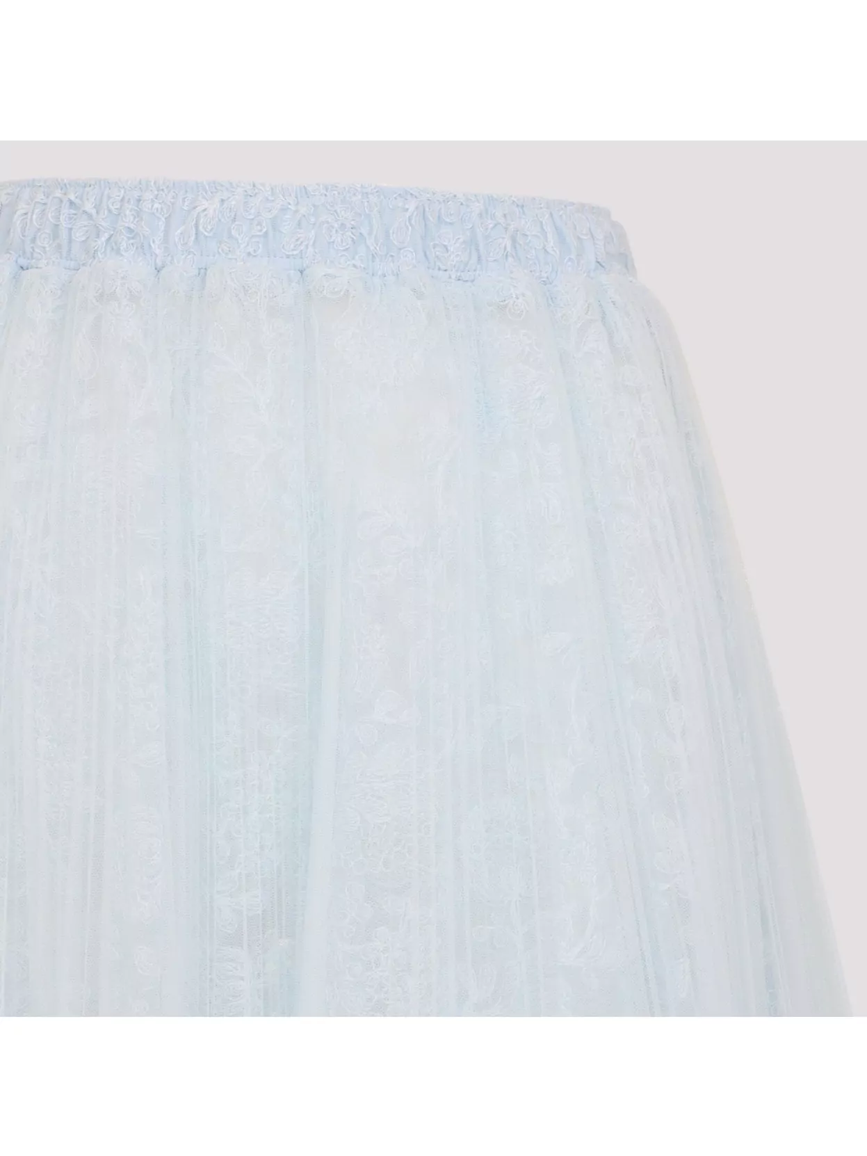 Ermanno Scervino Lace Overlay Flared Midi Skirt
