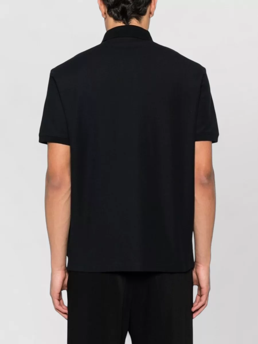 Emporio Armani Cotton Shirt Polo Collar Short Sleeves