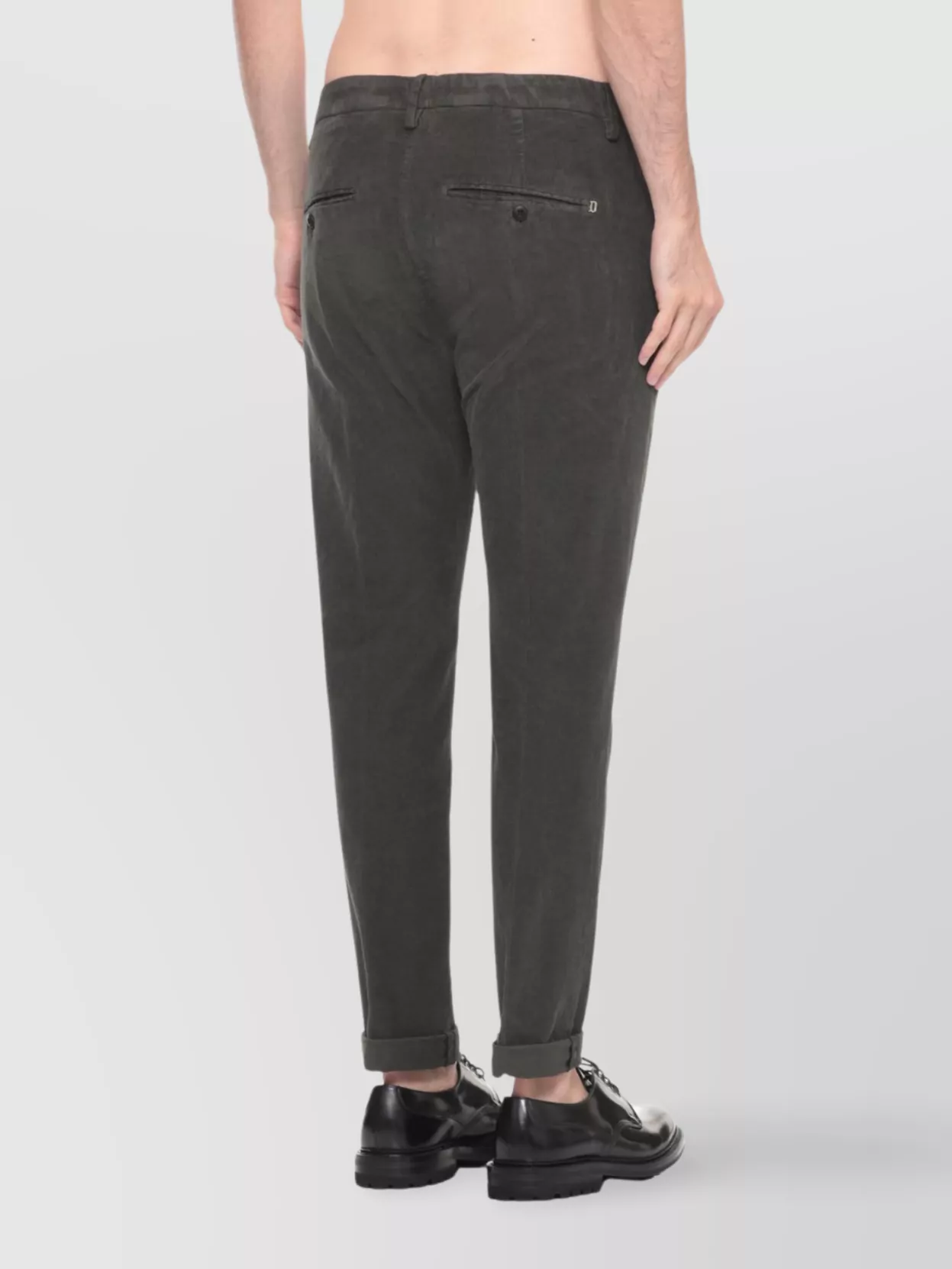 Dondup Straight Leg Corduroy Trousers And Pockets