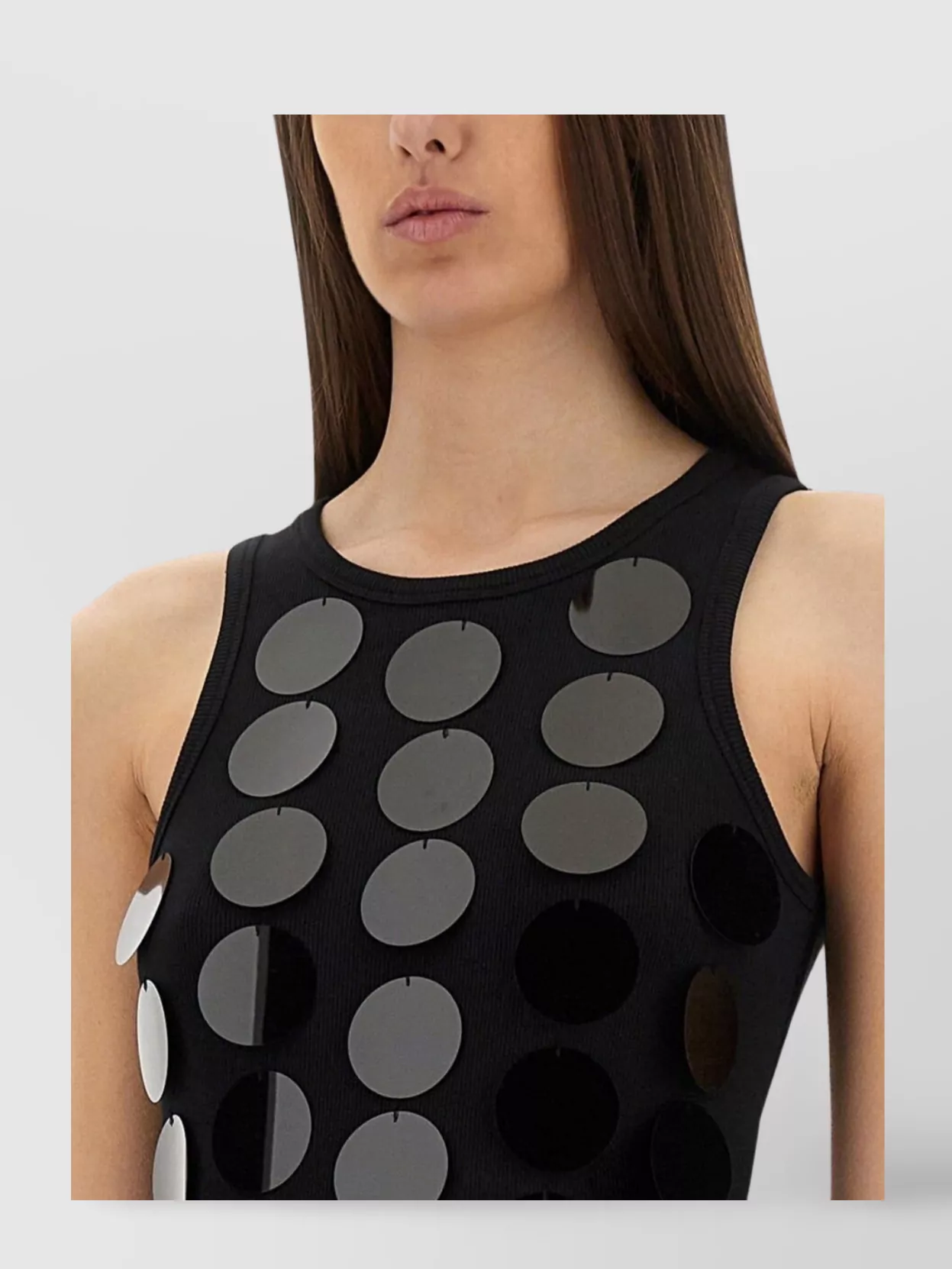 【送料&関税込】MSGM Sleeveless Sequined Dress MSGM Embellished sequin sleeveless round neck dress | The