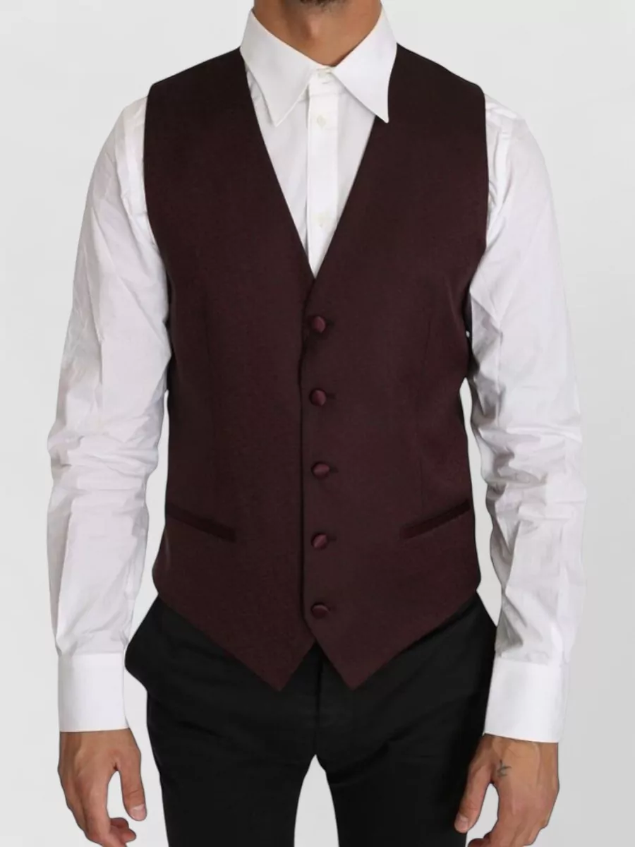 Dolce&Gabbana Wool silk pattern waistcoat