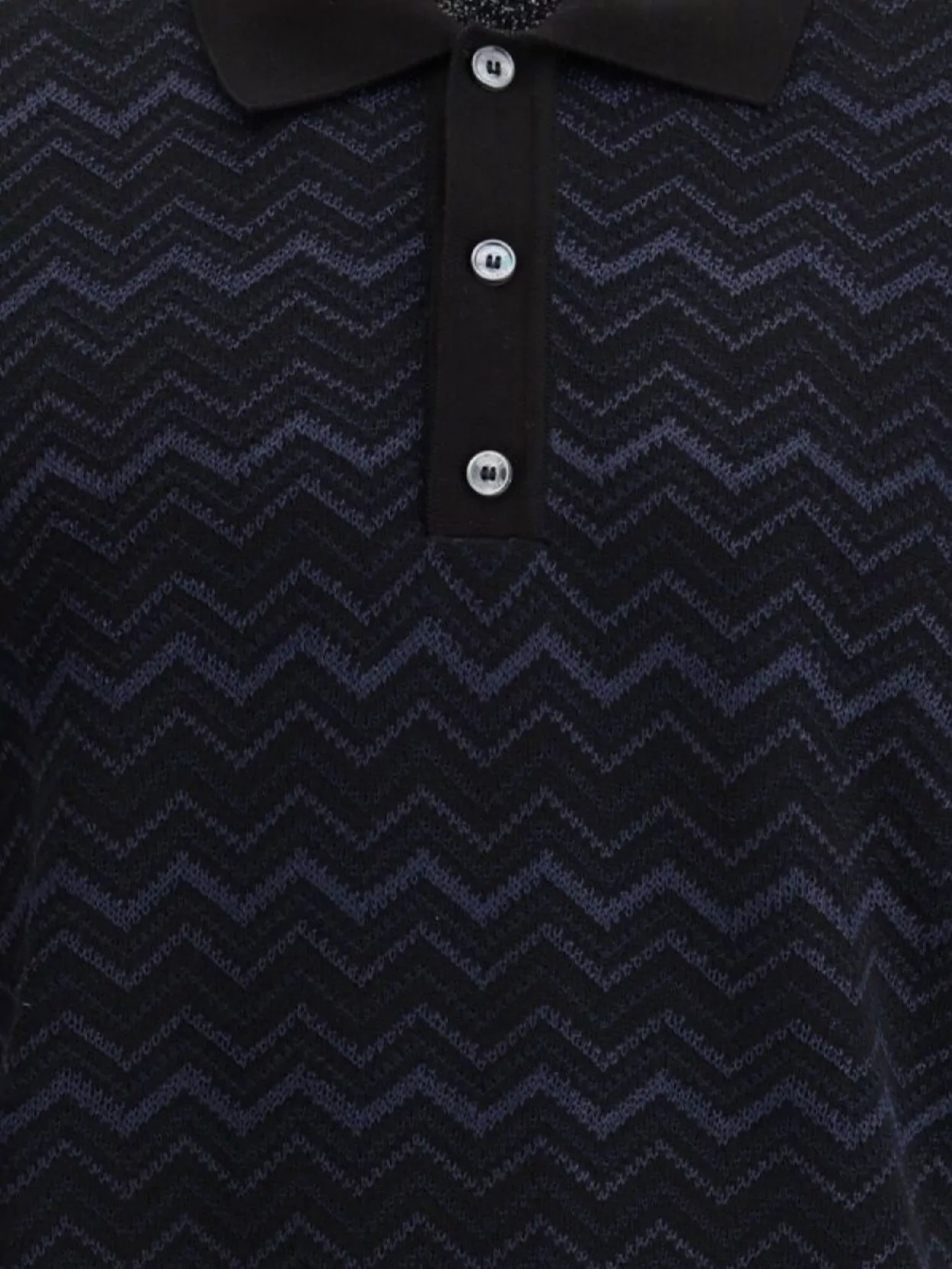 Missoni Chevron Pattern Knit Polo