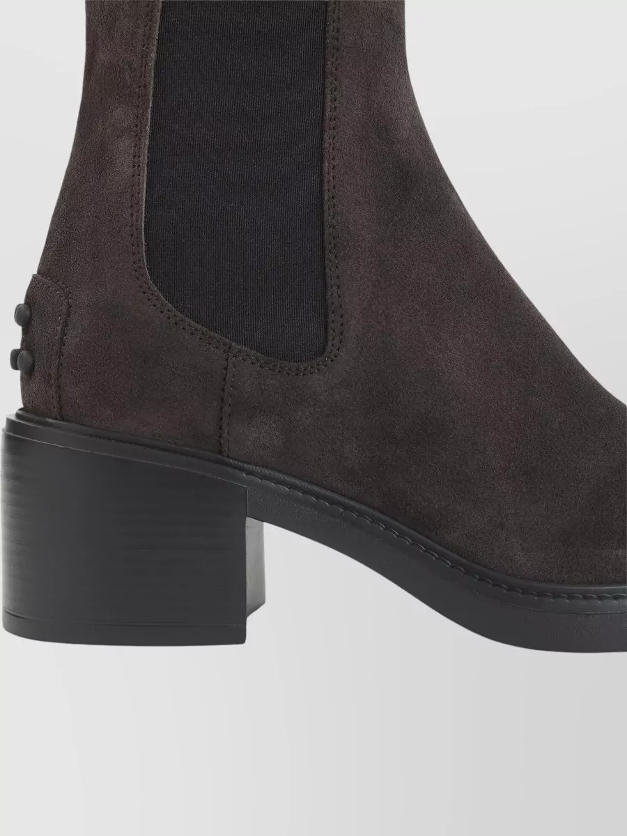 Tod's Suede Leather Ankle Boots