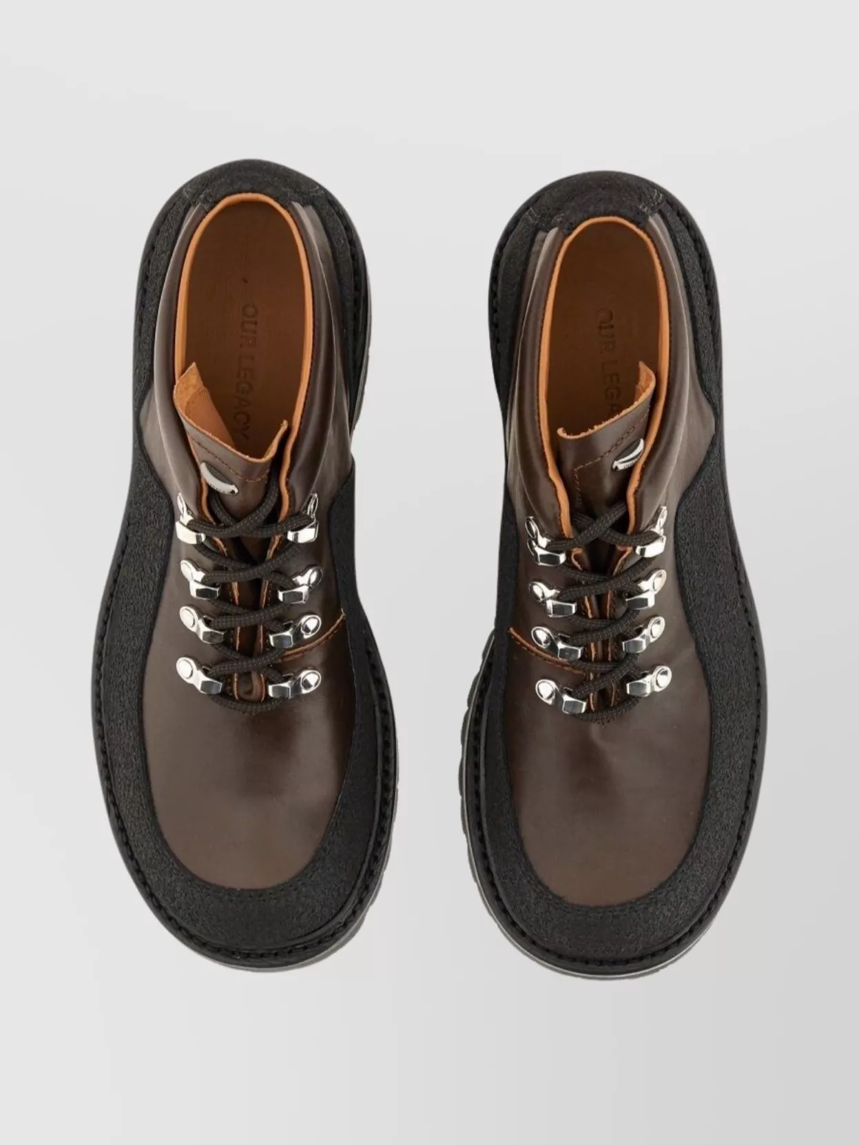Our Legacy Ankle Boots With Round Toe And Lug Sole