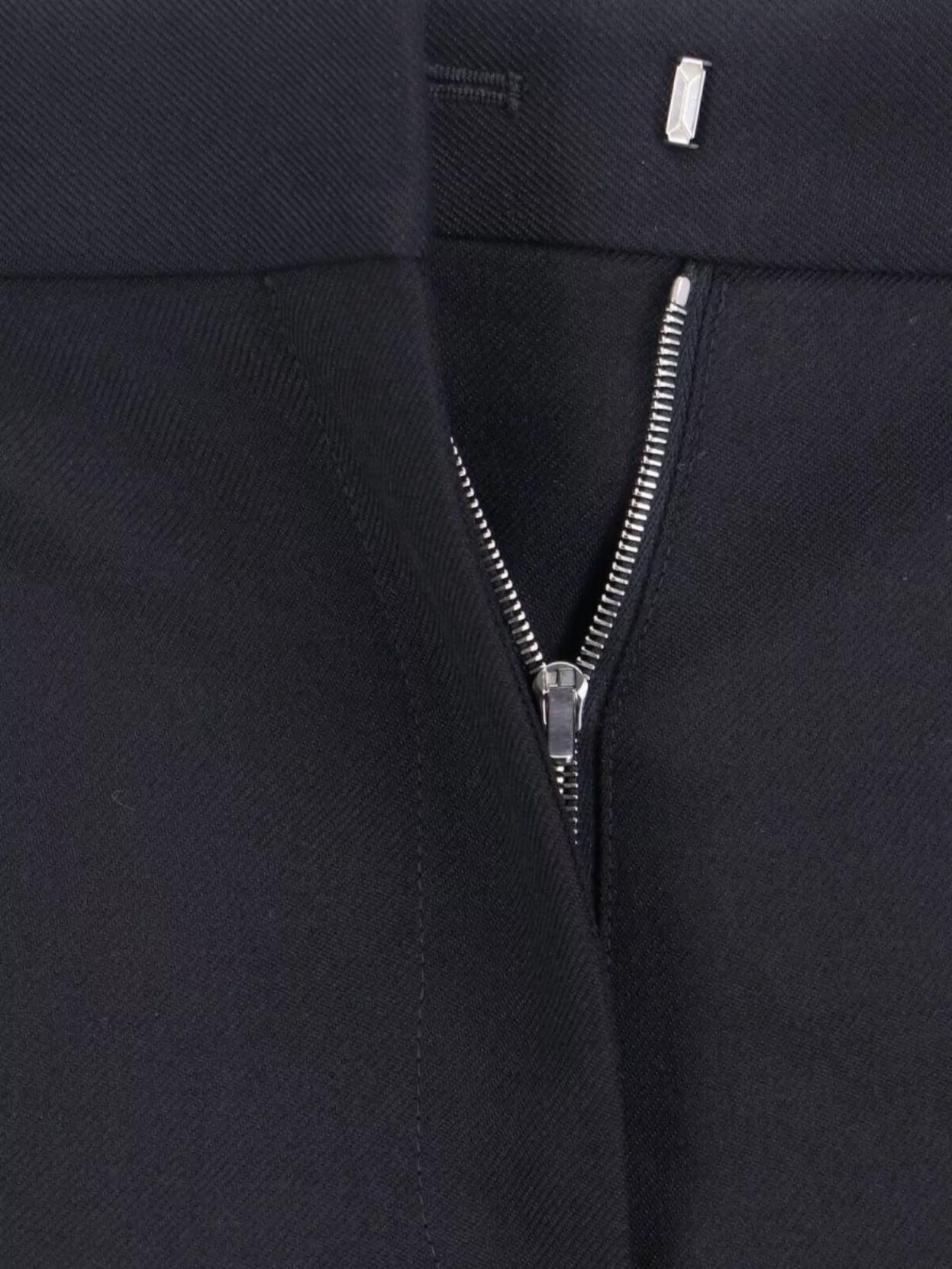 Calvin Klein Straight Leg Trousers With Belt Loops And Pockets In Black