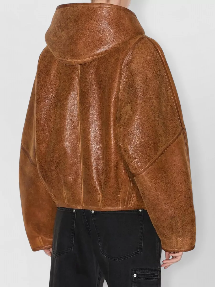 Isabel Marant Shearling Hooded Cropped Jacket