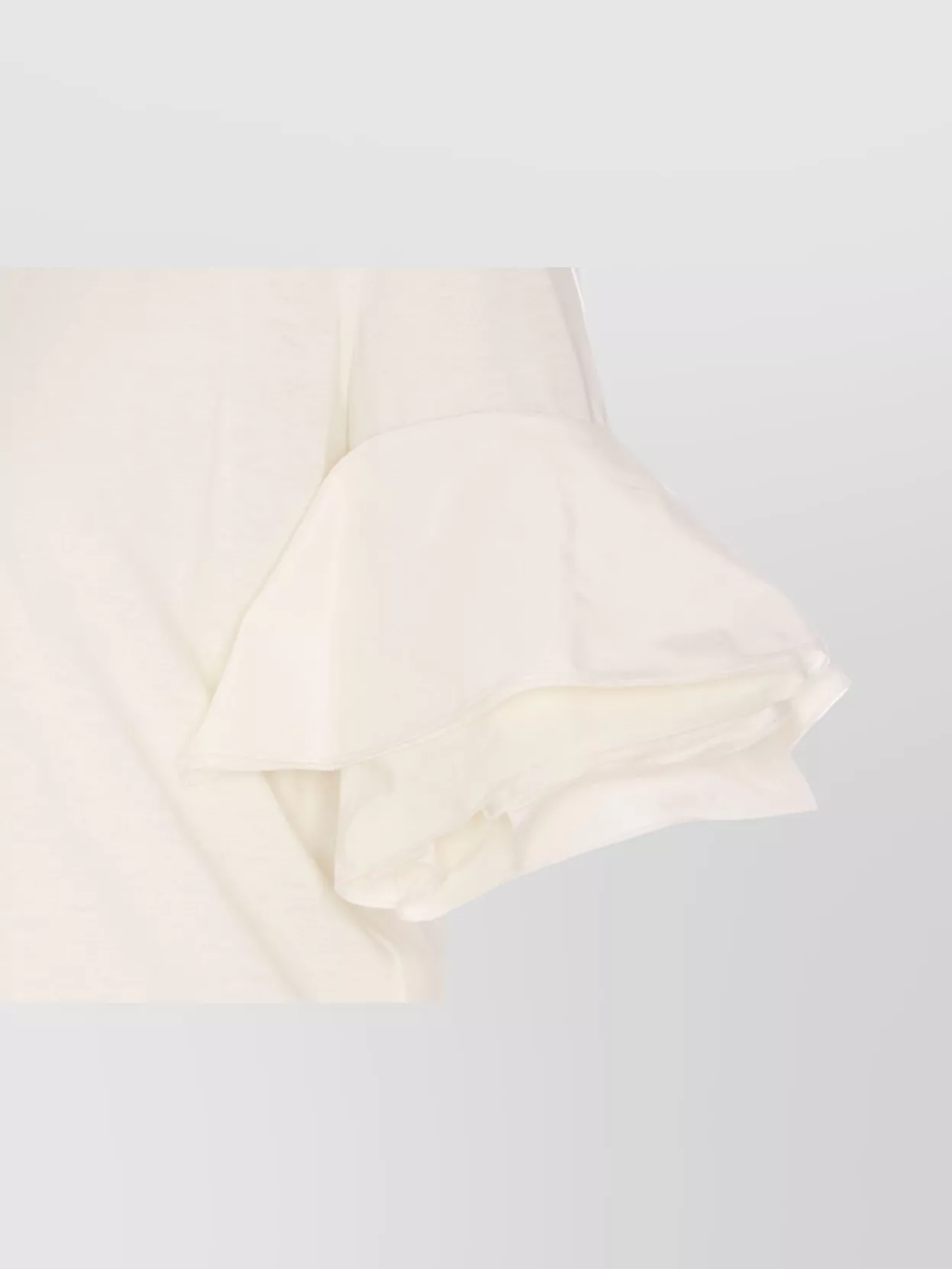 Liu •jo Crewneck Ruffled Sleeves Keyhole Back Top