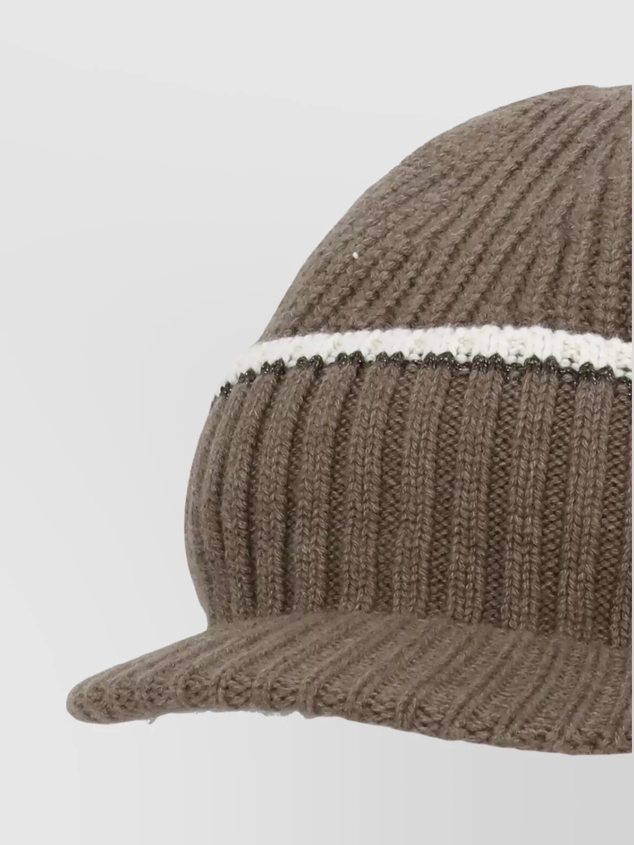 Brunello Cucinelli Women's Cashmere Beanie Curved Brim