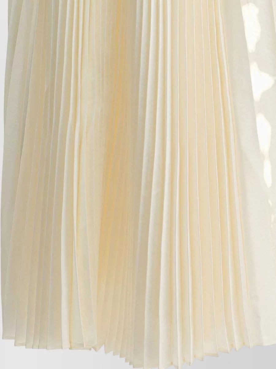Sandbeige Pleated Skirt