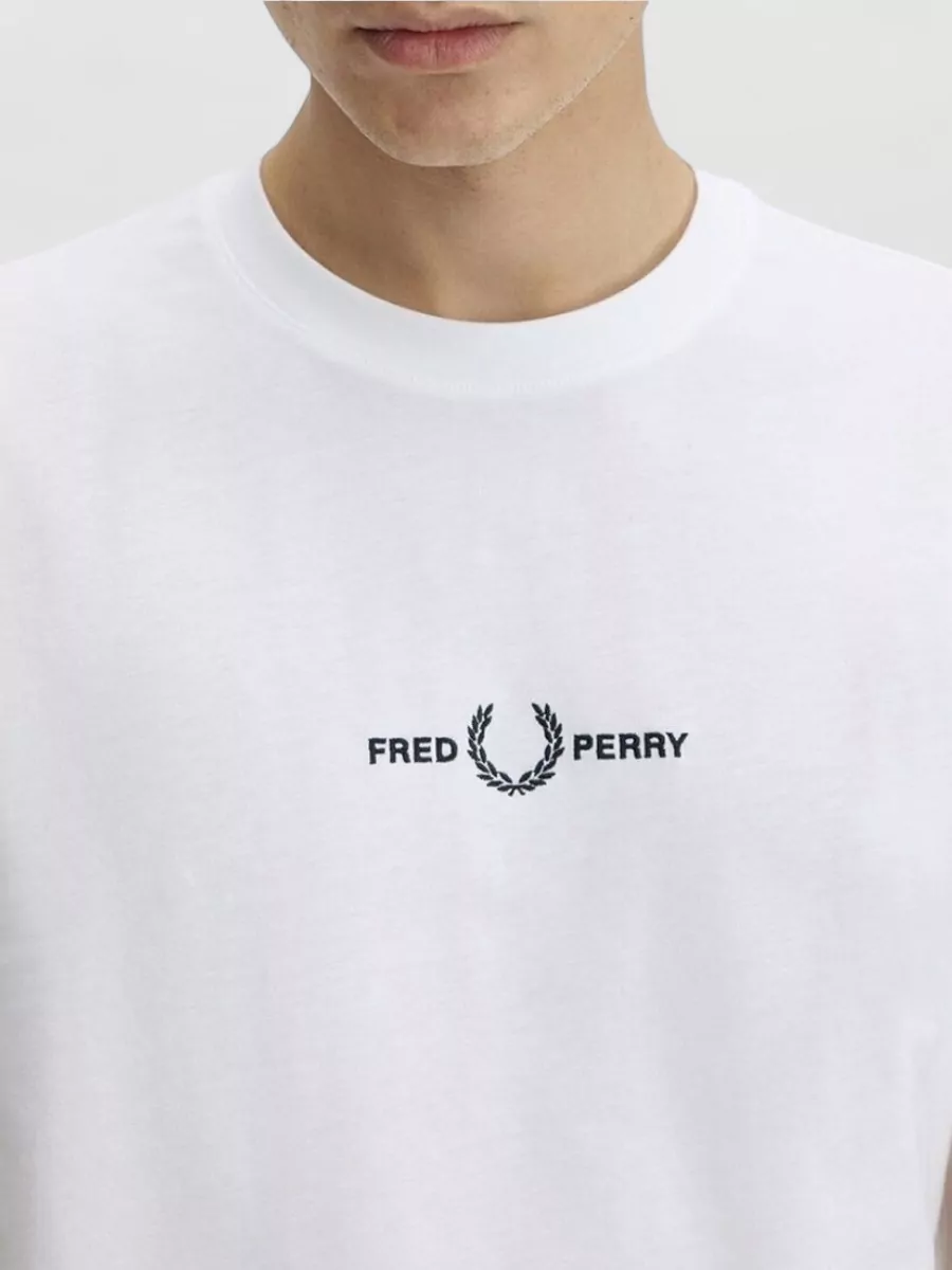 Fred Perry Cotton Logo-Embroidered T-Shirt