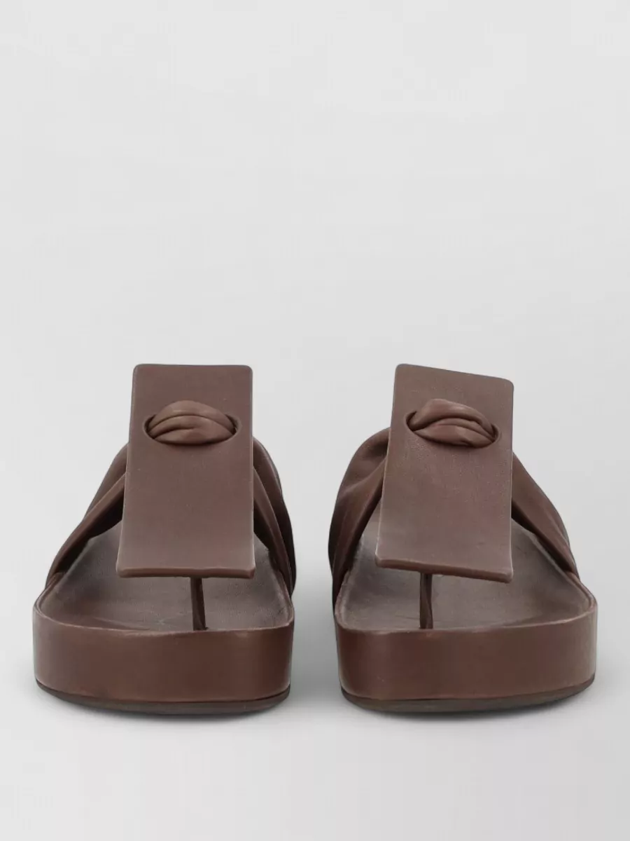 Uma Wang Leather Flip Flops