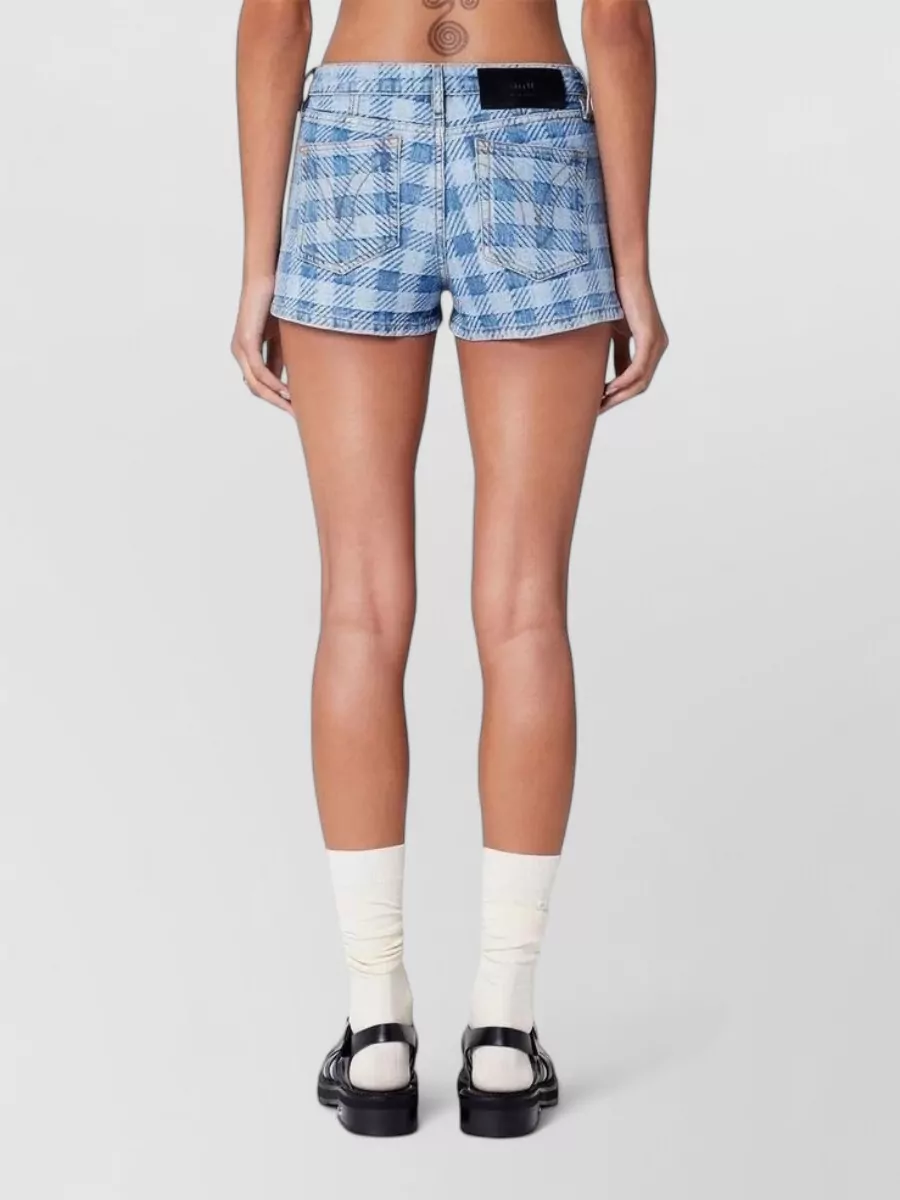 Ami Paris Denim Cropped Shorts