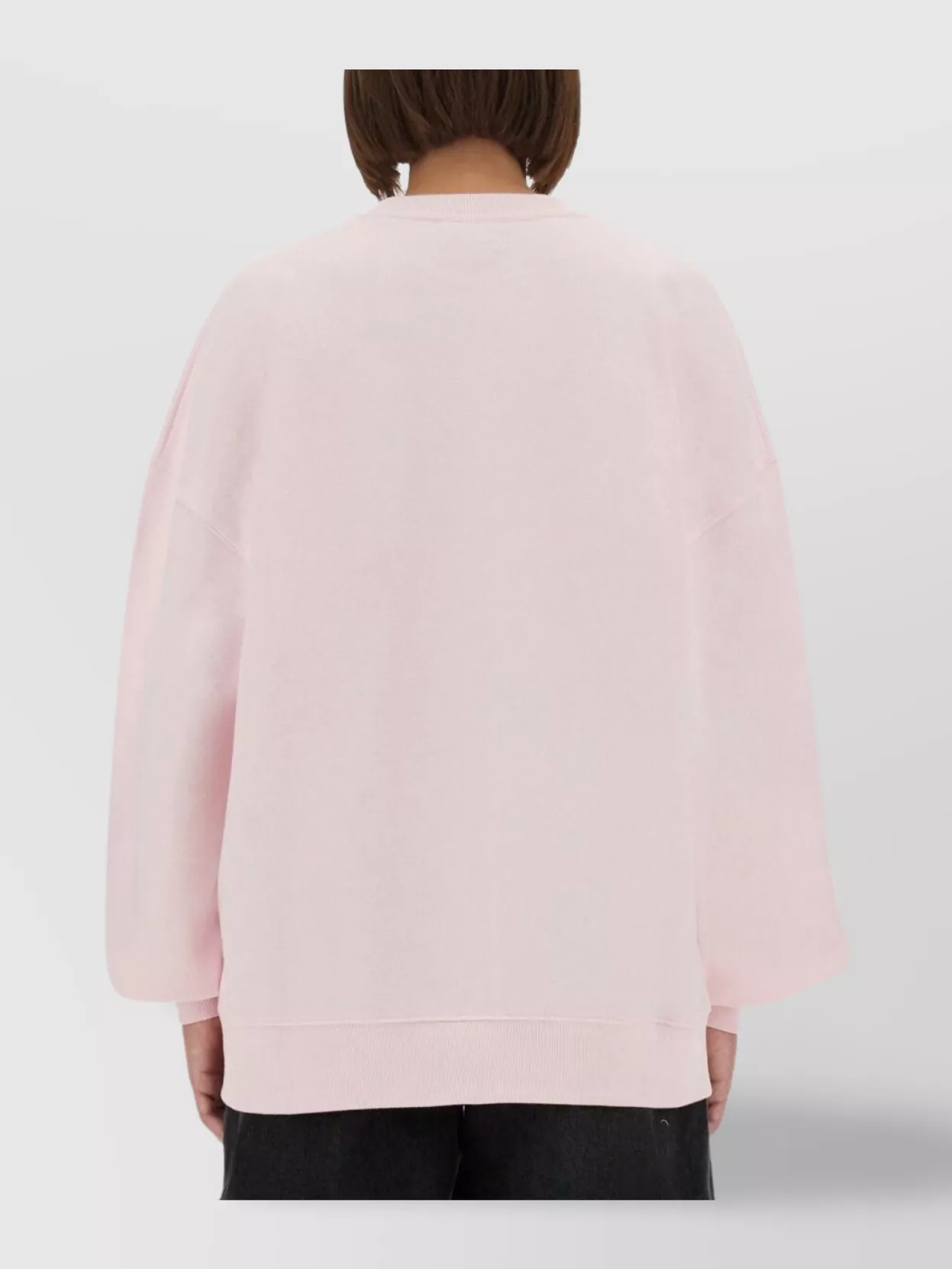 Rotate Birger Christensen Oversized Crew Neck Knitwear With Graphic Print