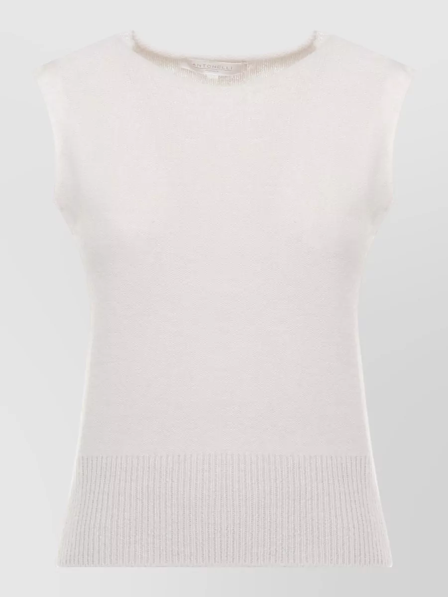 Antonelli Firenze Alpaca Crewneck Long-Sleeve Knitted Top