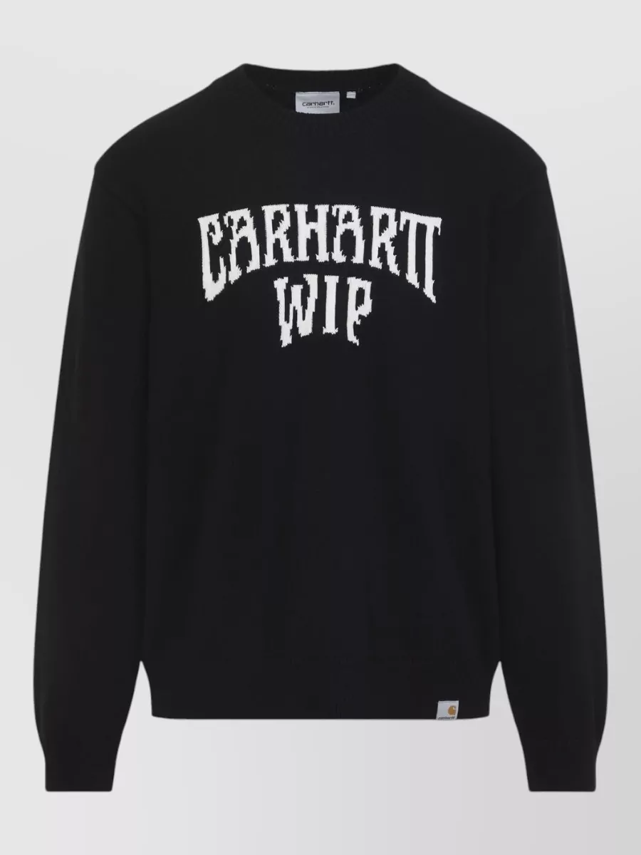 Carhartt Wip cotton jacquard crewneck sweater