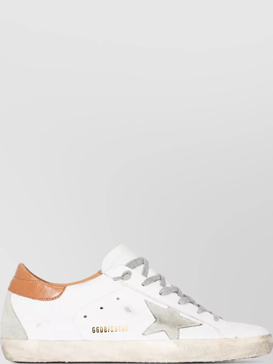 Golden Goose leather lace-up sneakers