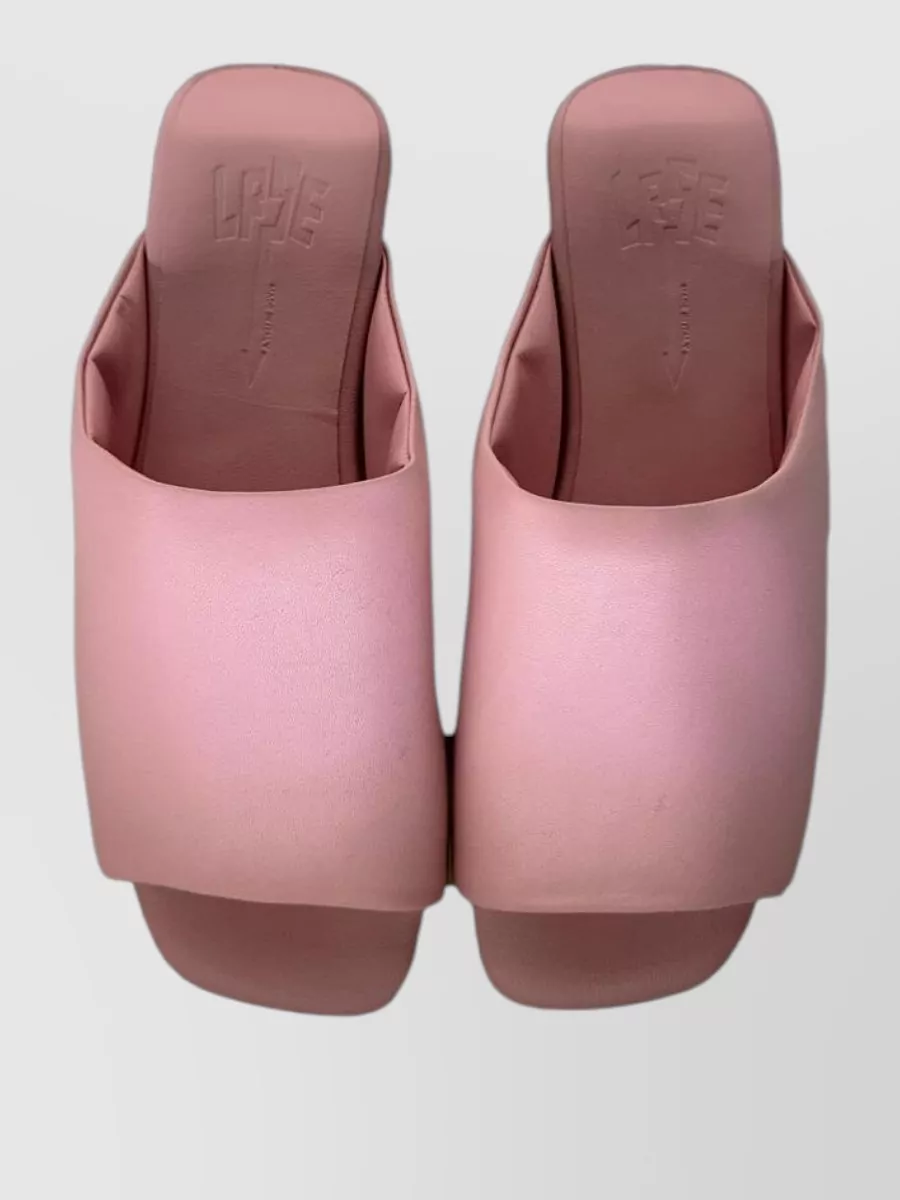La Rose Leather Mules