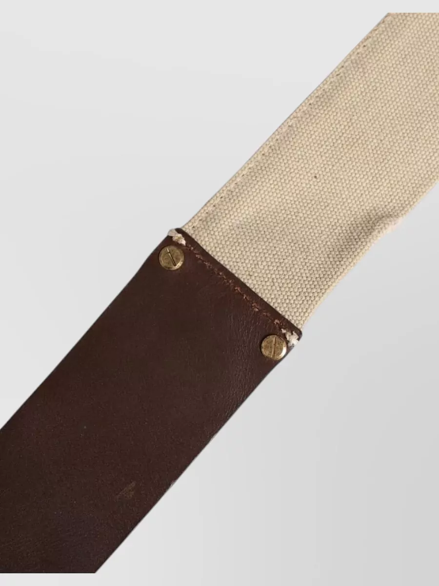Ermanno Scervino Leather Canvas Belt