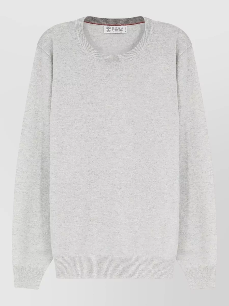 Brunello Cucinelli Cashmere mélange crew-neck long-sleeve sweater
