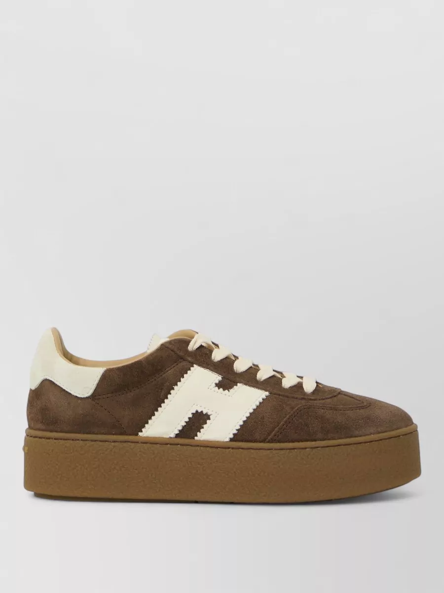 Hogan Leather Lace-Up Sneakers