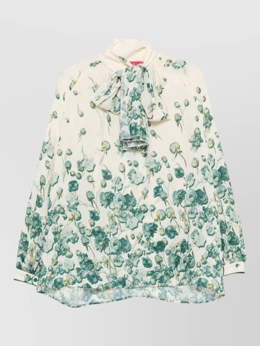 F.r.s For Restless Sleepers silk-blend floral-print blouse