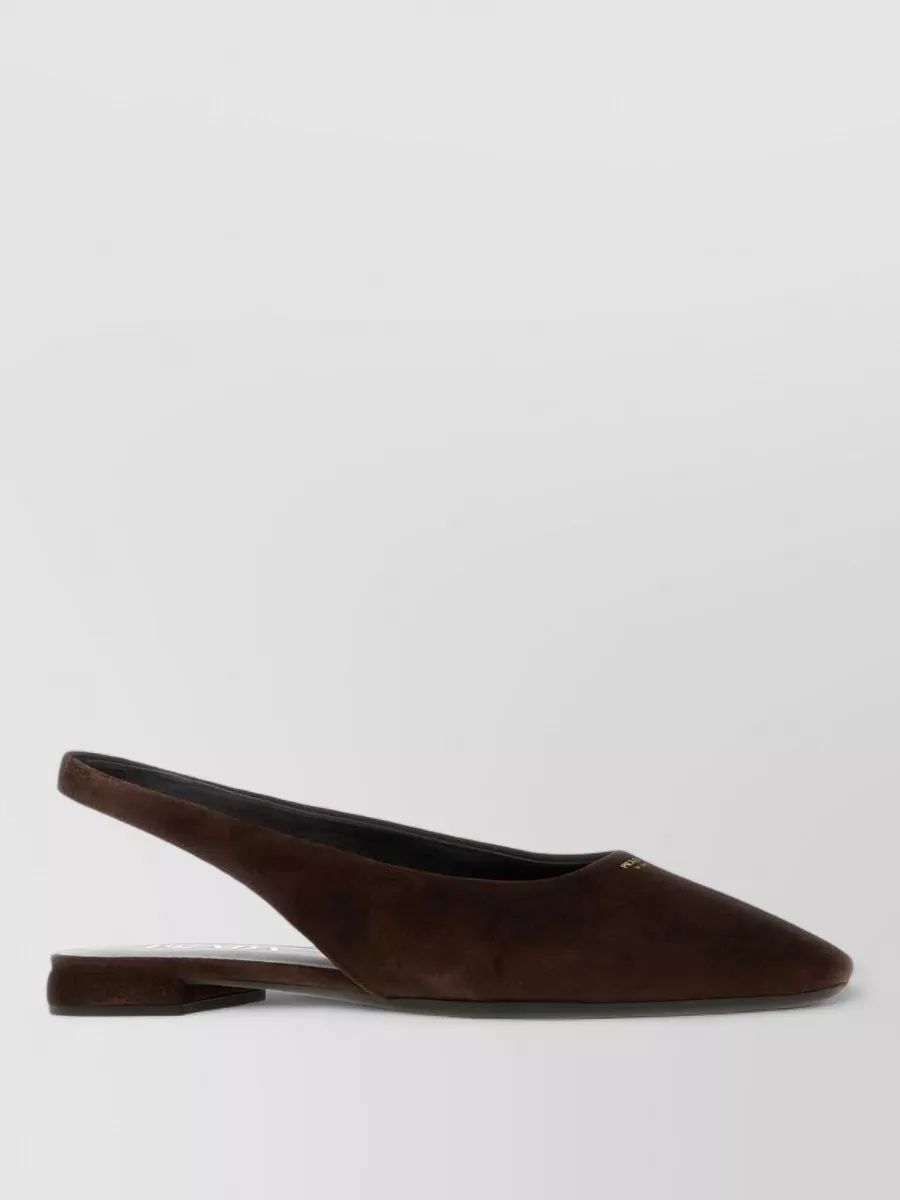 Prada suede leather mules