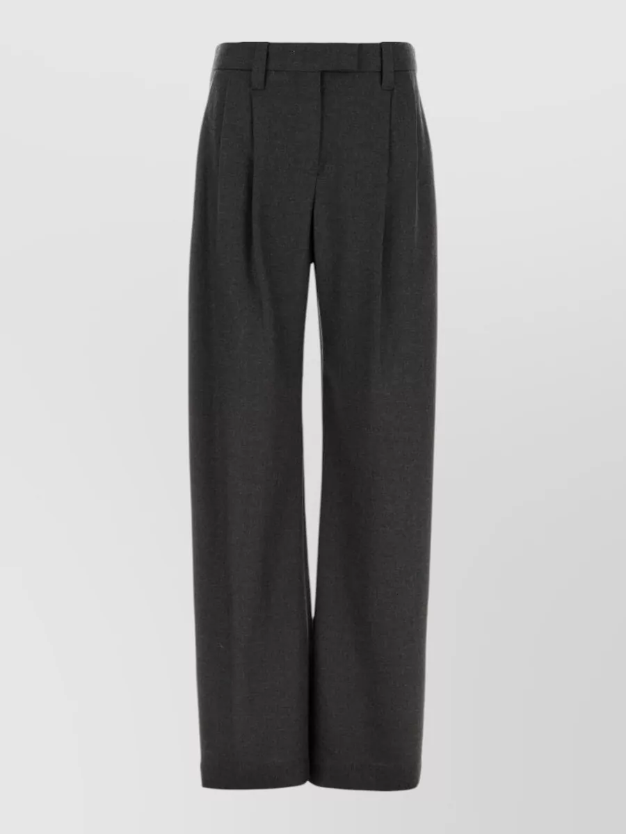 Brunello Cucinelli virgin wool wide-leg trousers