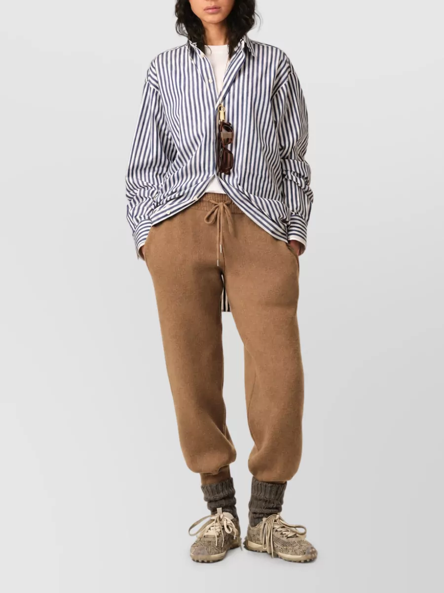 Ami Paris Wool Loose-Fit Jogging Trousers