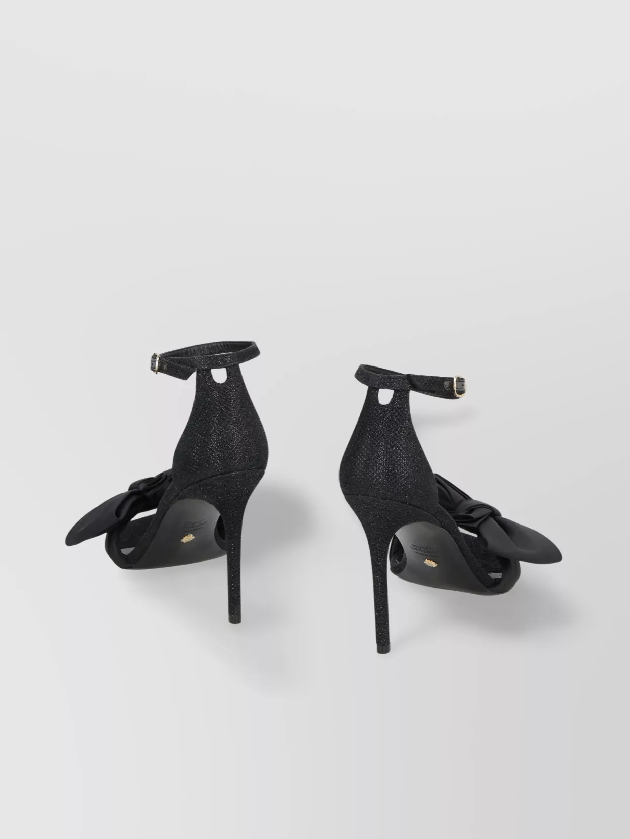 Stuart Weitzman Bow Detail Fabric Sandals