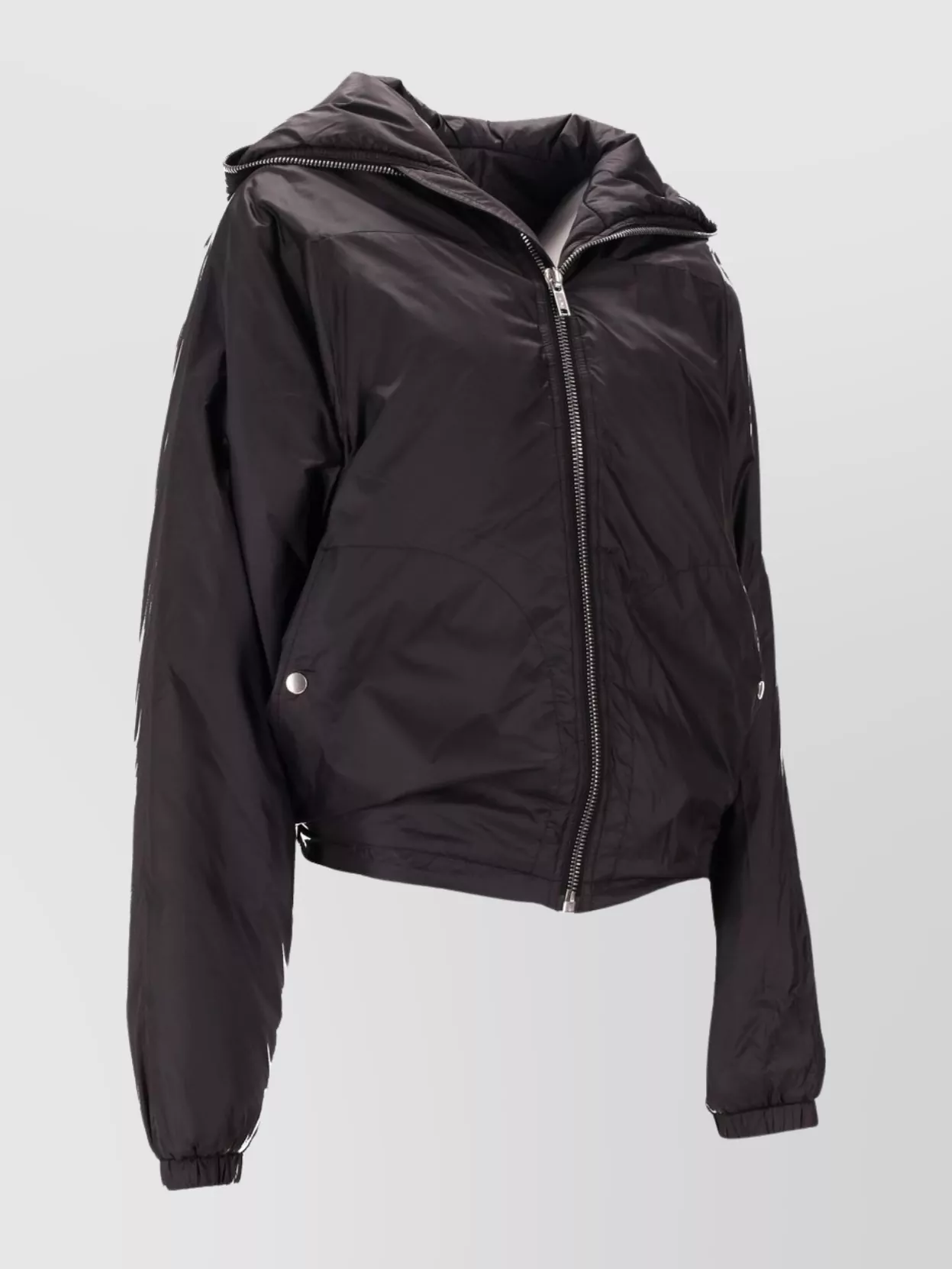Rick Owens Windbreaker With Hood And Pockets In Brown