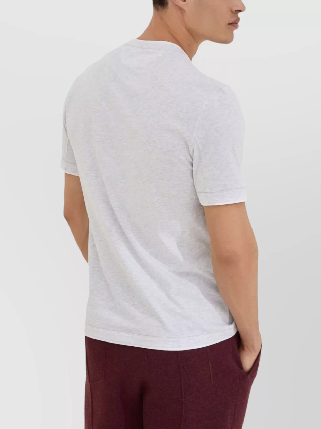 Brunello Cucinelli Logo Crew Neck Cotton T-Shirt