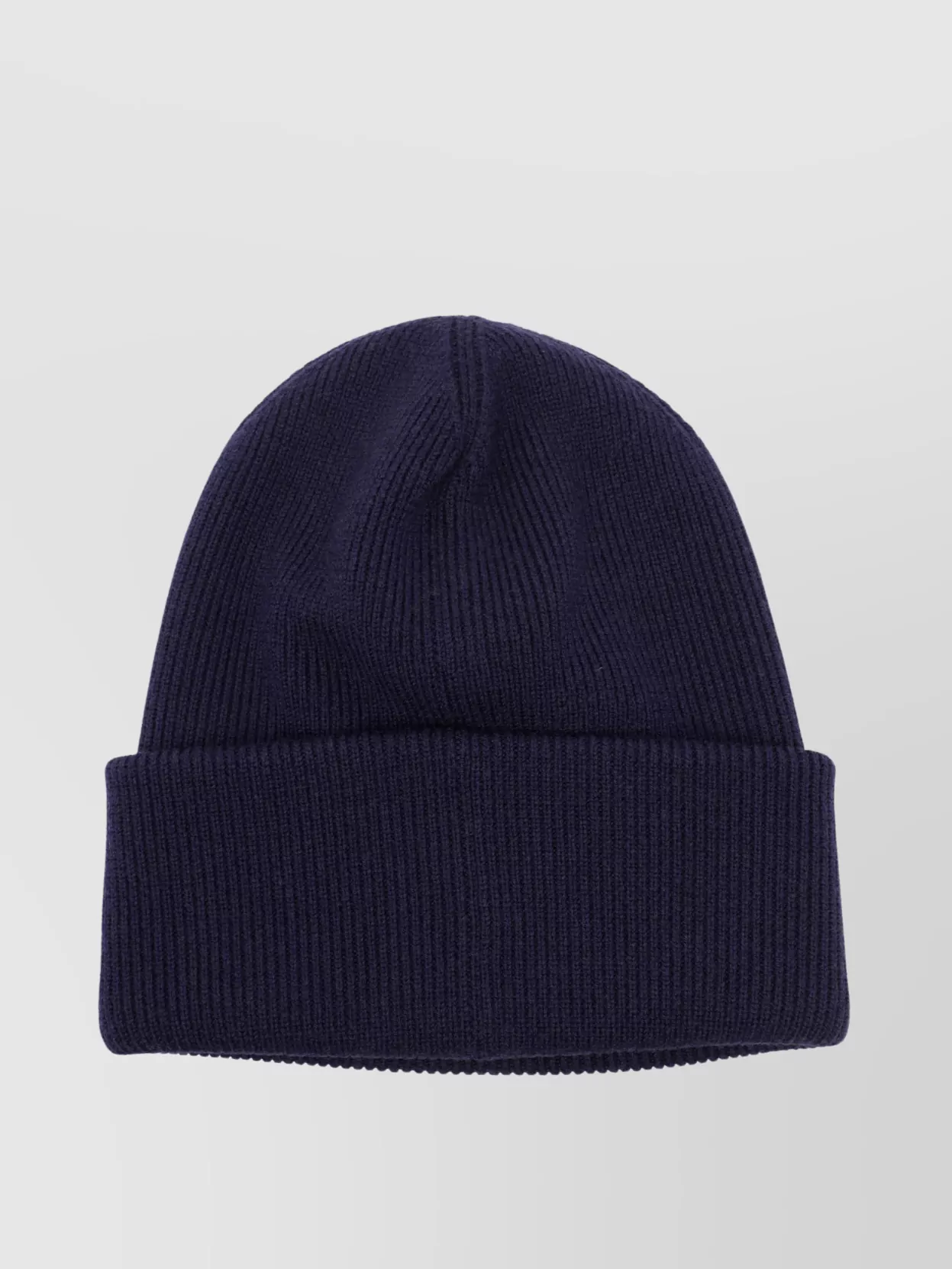 Canada Goose Arctic Folded Cuff Ribbed Texture Hat In Blue