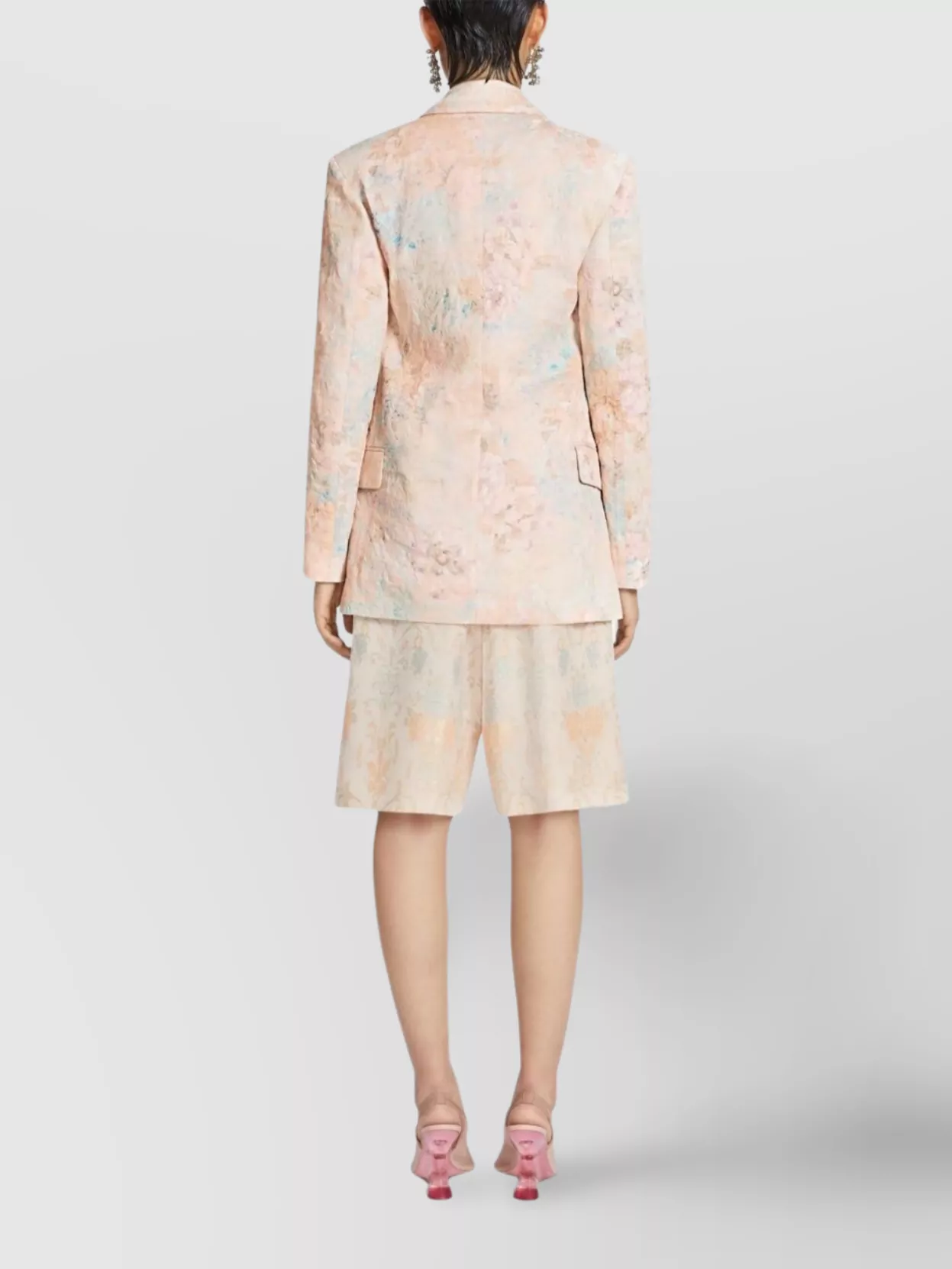 Dries Van Noten Notched Lapel Floral Jacket With Pockets