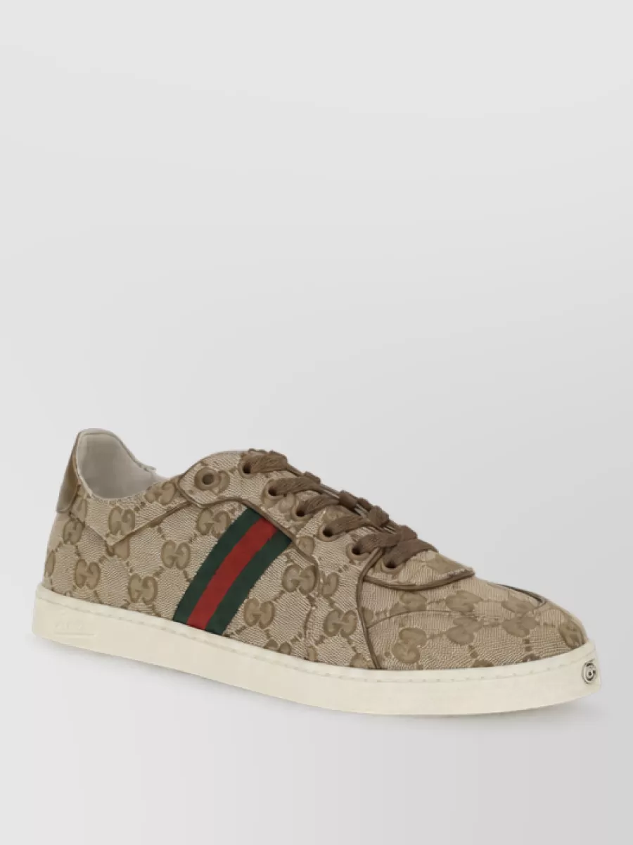 Gucci fabric lace-up sneakers