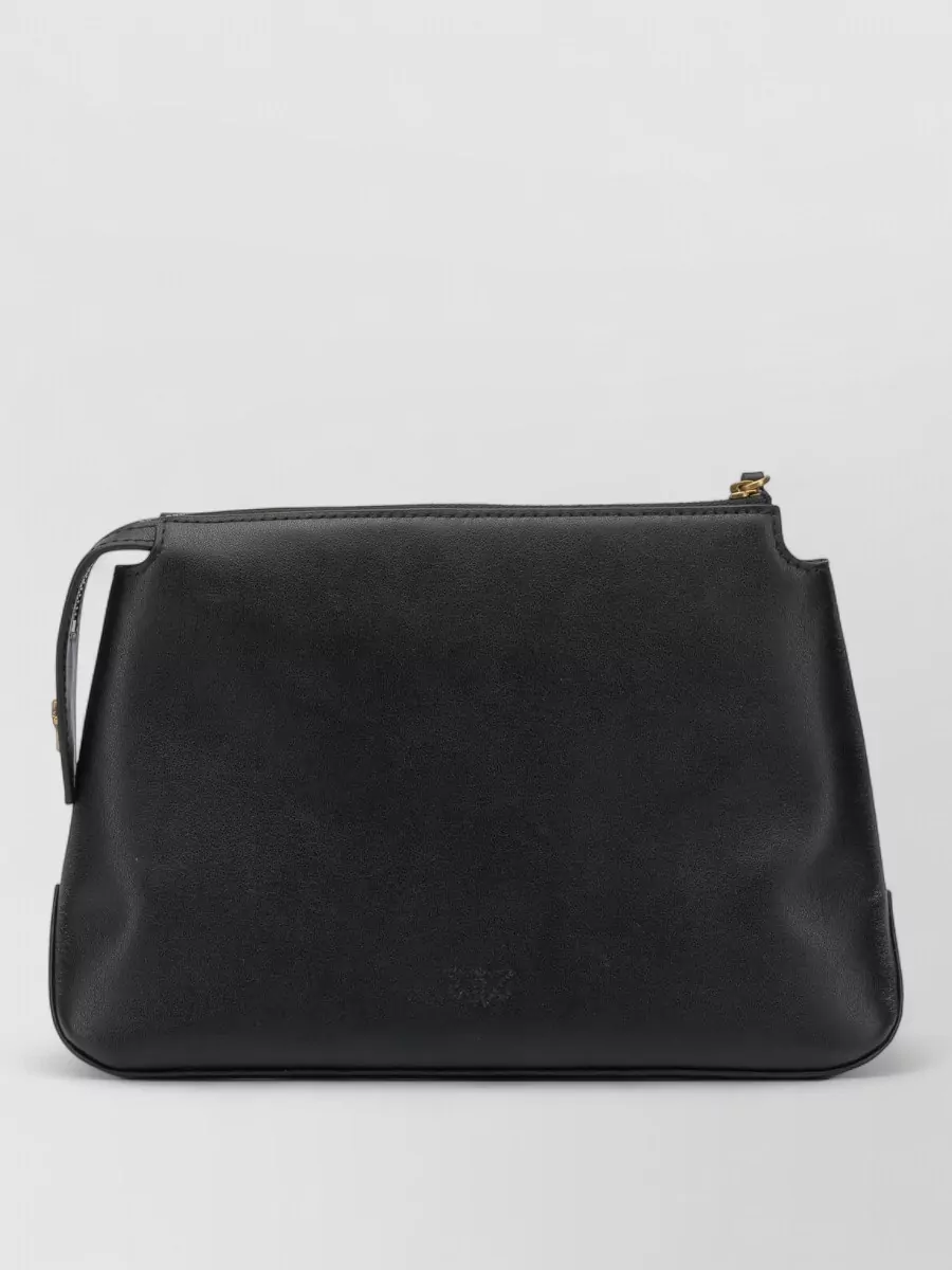 Pinko leather beauty case shoulder bag