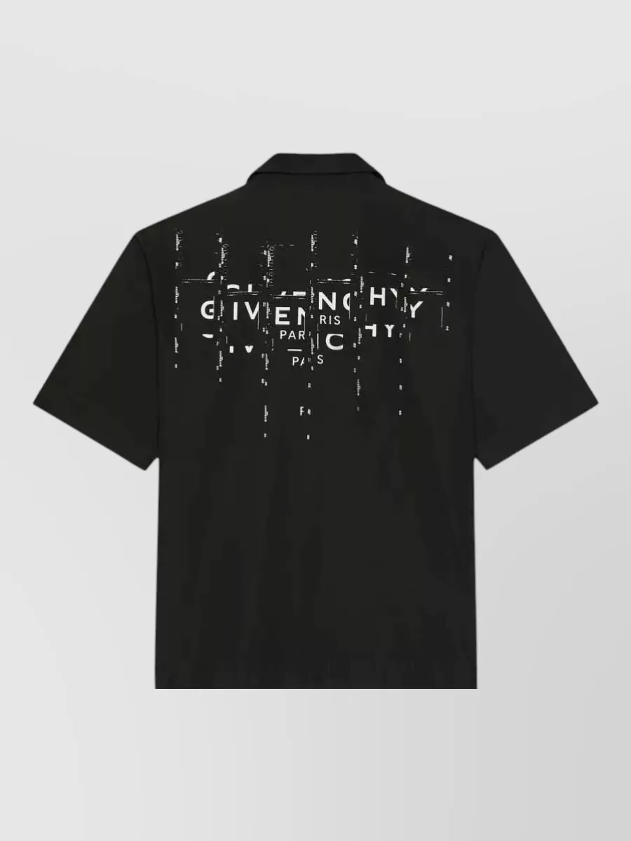 Givenchy Logo-Print Short-Sleeve Shirt