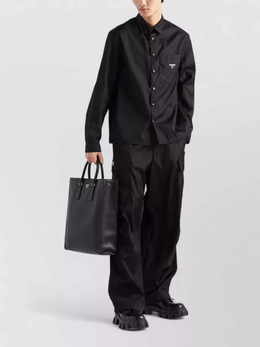 Prada Recycled Nylon Relaxed-Fit Shirt