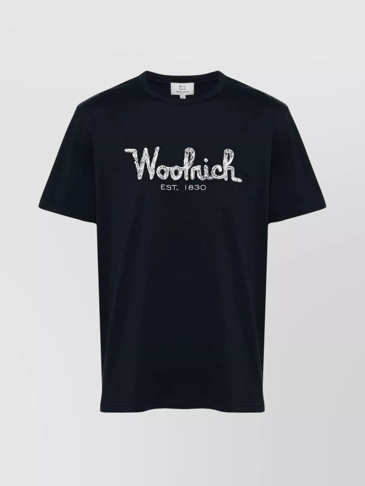 Shop Woolrich Versatile Crewneck T-shirt With Straight Hem