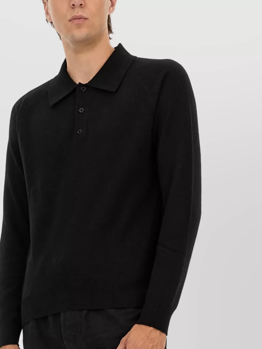 Saint Laurent Wool Polo Shirt