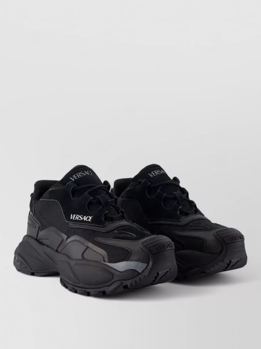 Versace leather low-top sneakers