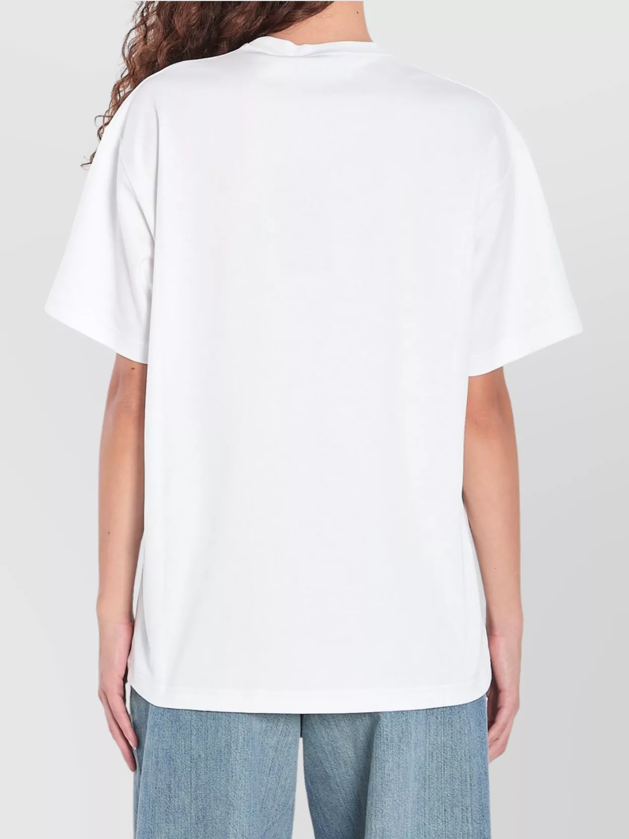 Gucci Womens Brand-print Relaxed-fit Cotton-jersey T-shirt White Mc In White