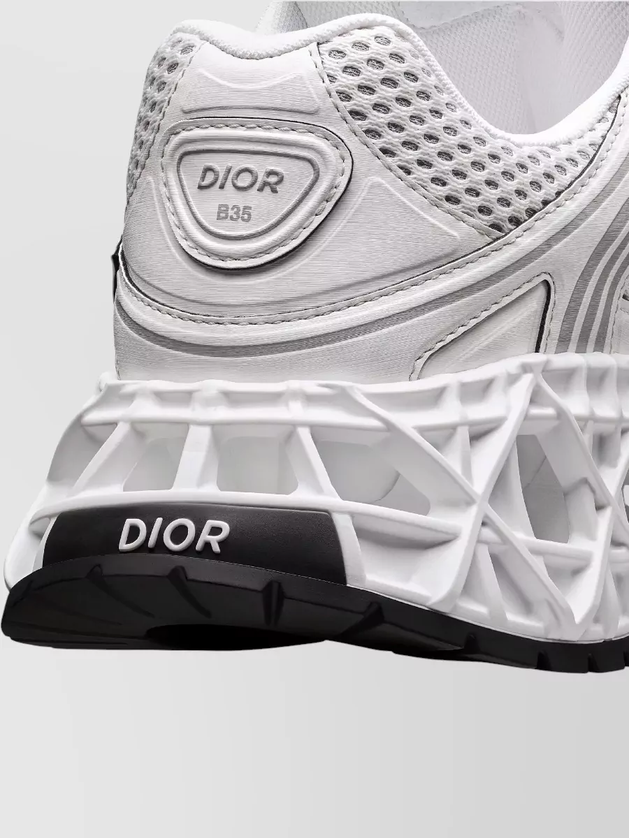 Christian Dior Sneakers Mesh Upper Textured Sole Design