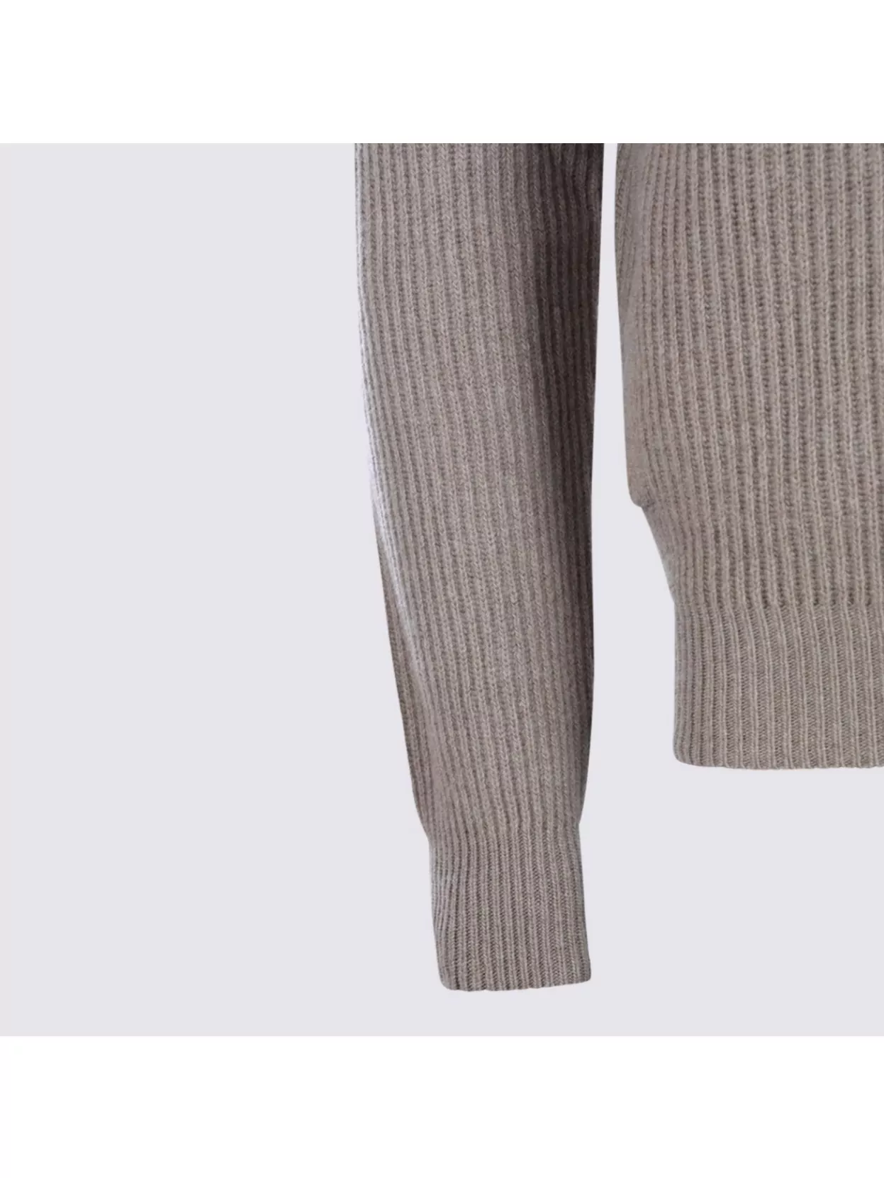 Lardini High Collar Long Sleeve Knit Sweater