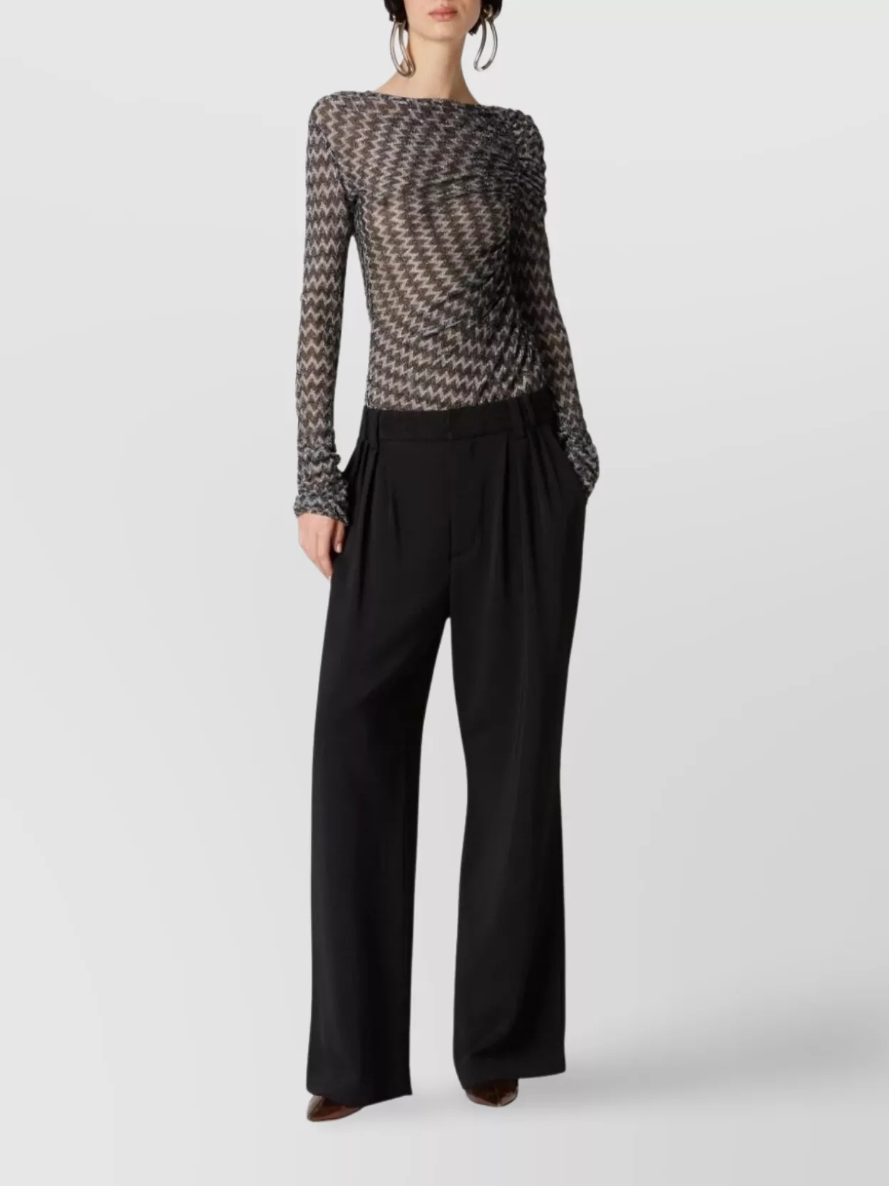 Missoni Wide-Leg Trousers Elastic Waistband