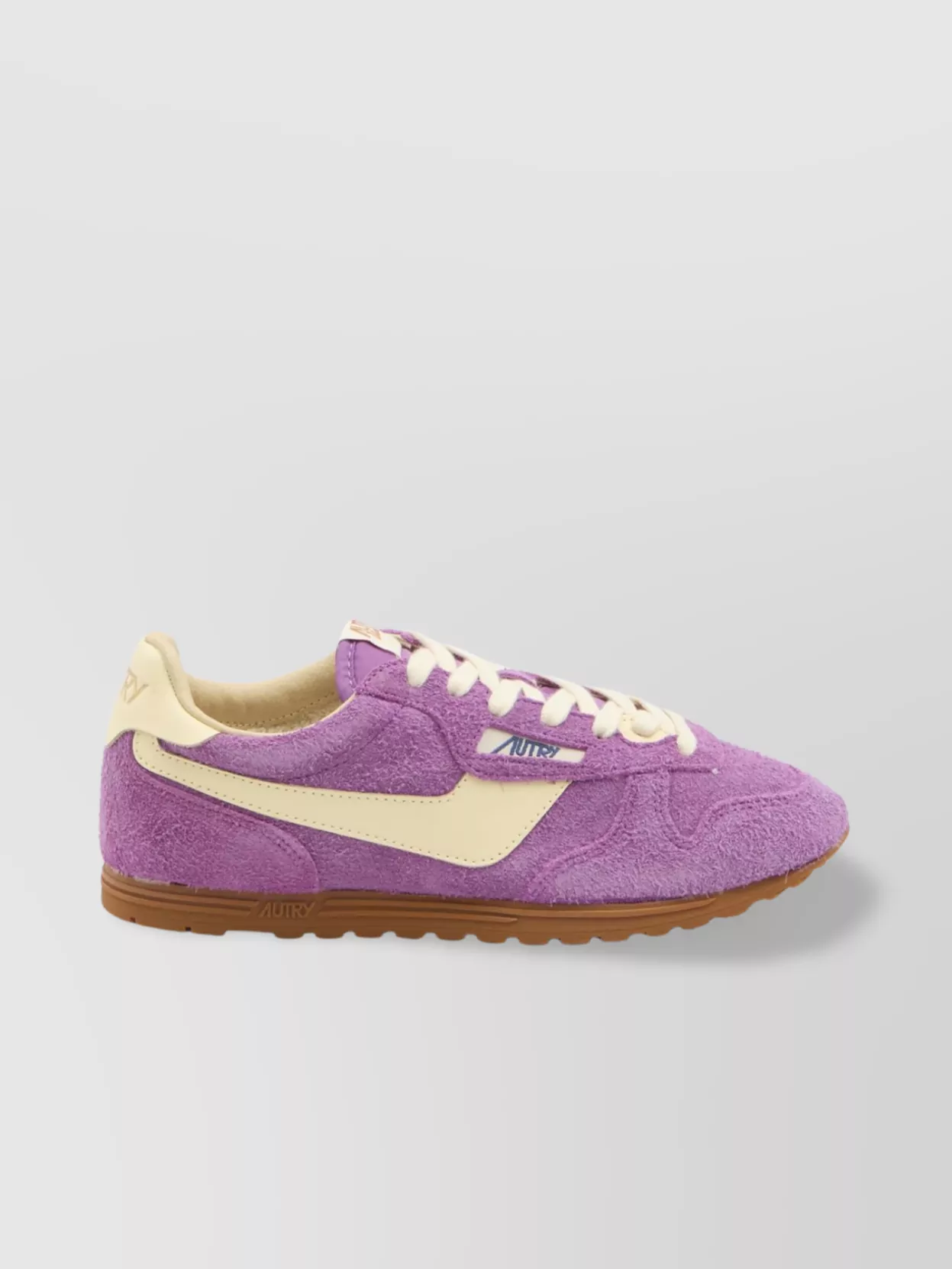 Autry Leather Imperfections Round Toe Sneakers