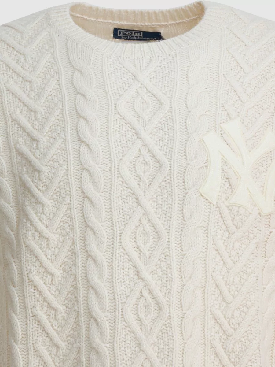 Polo Ralph Lauren New York Yankees Wool And Alpaca Sweater