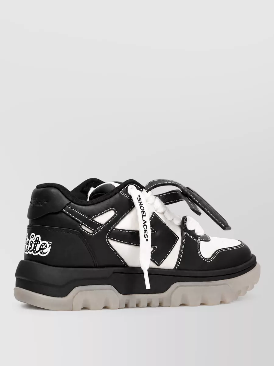 Off-White Leather Chunky Lace-Up Shoes