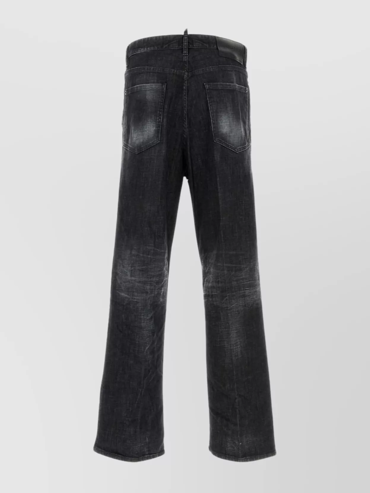 Dsquared2 Dsquared Men Black Stretch Denim Loose Jeans
