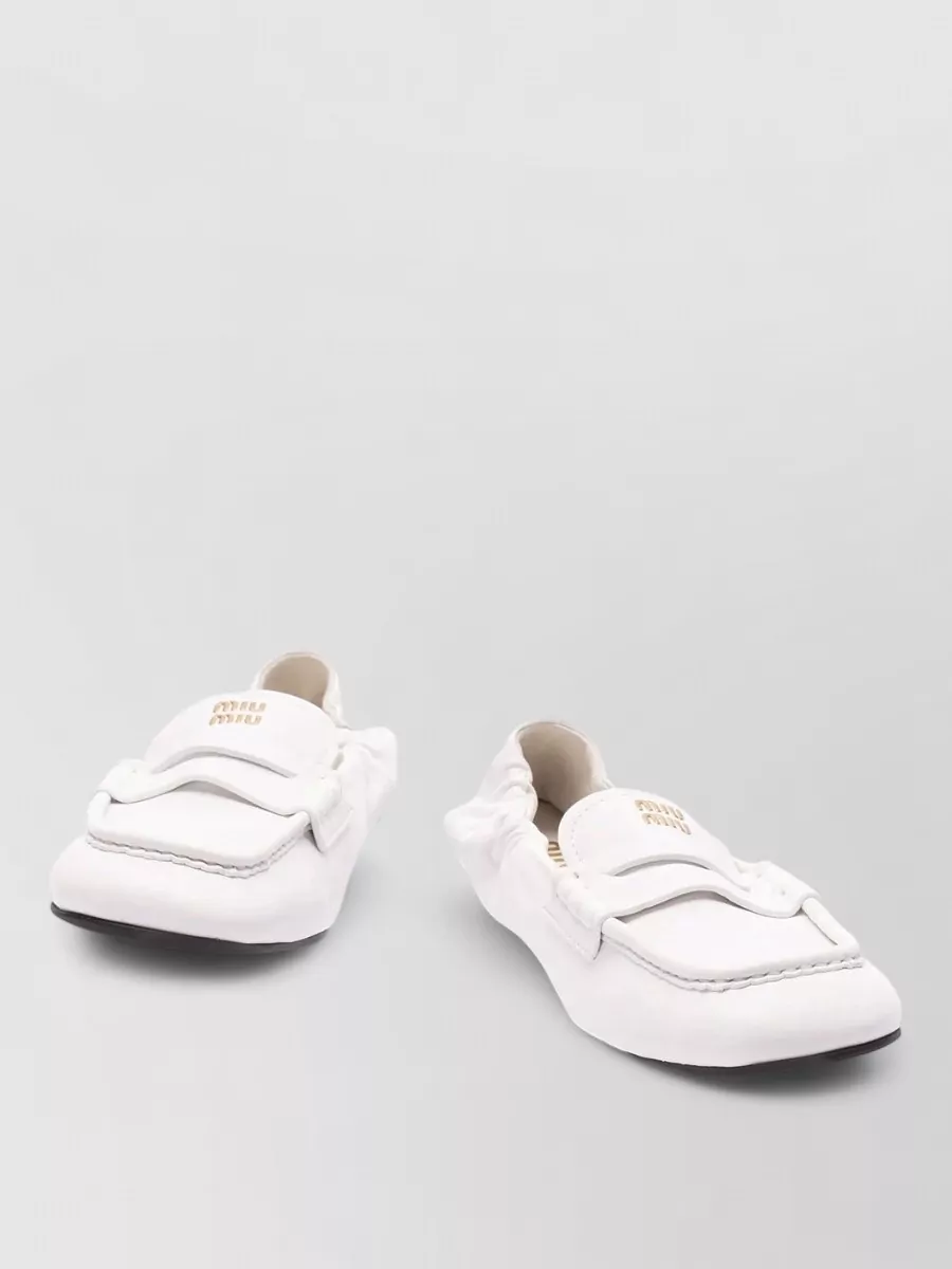 Miu Miu leather loafers